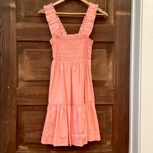 Pink smocked Abercrombie and Fitch dress